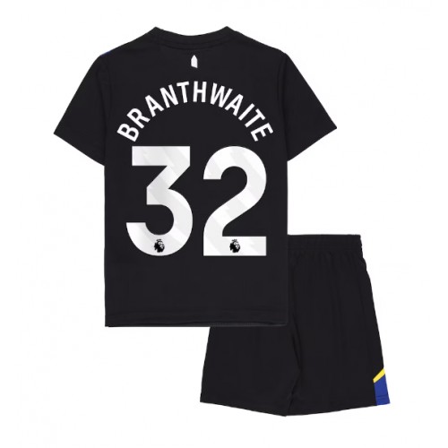 Stroje piłkarskie Everton Jarrad Branthwaite #32 Koszulka Trzeciej dla dzieci 2025-26 Krótki Rękaw (+ szorty)